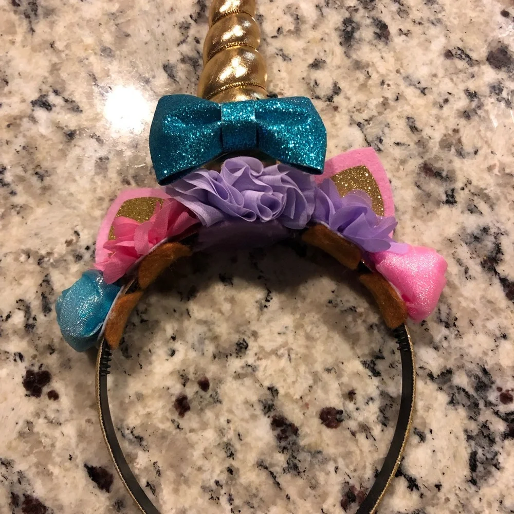 Custom Handmade Beautiful Unicorn Sparkly Headband